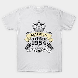 Made in June 1954 Bday T-Shirt